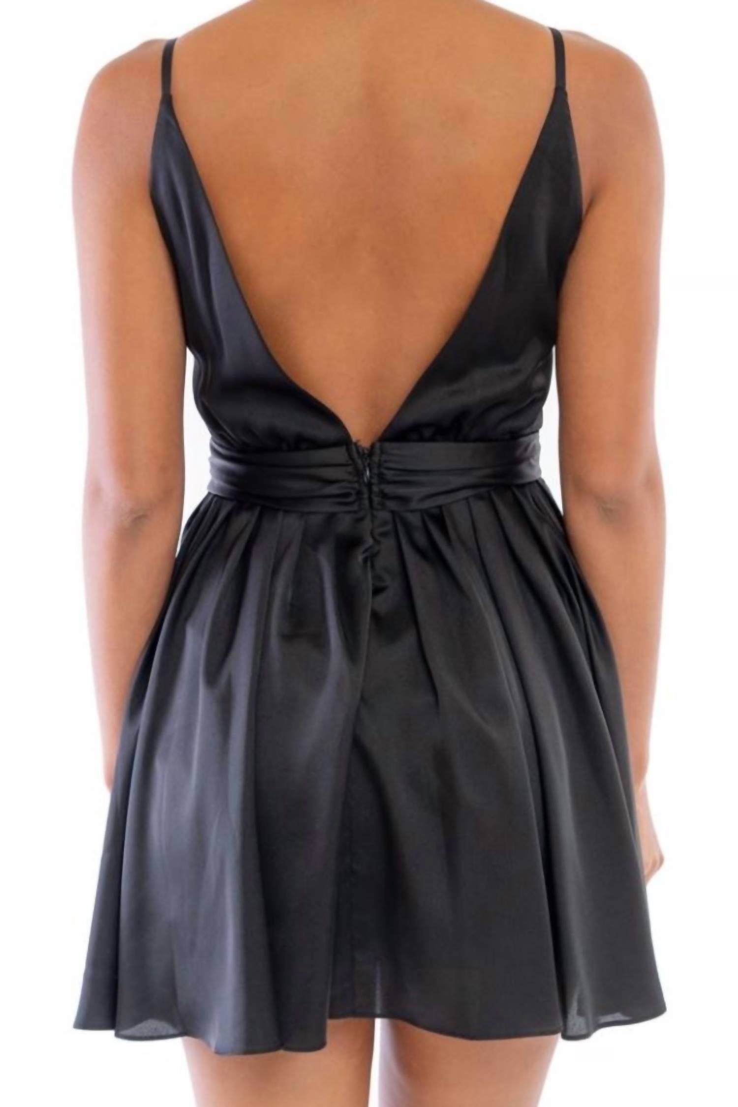 V Neck Mini Dress