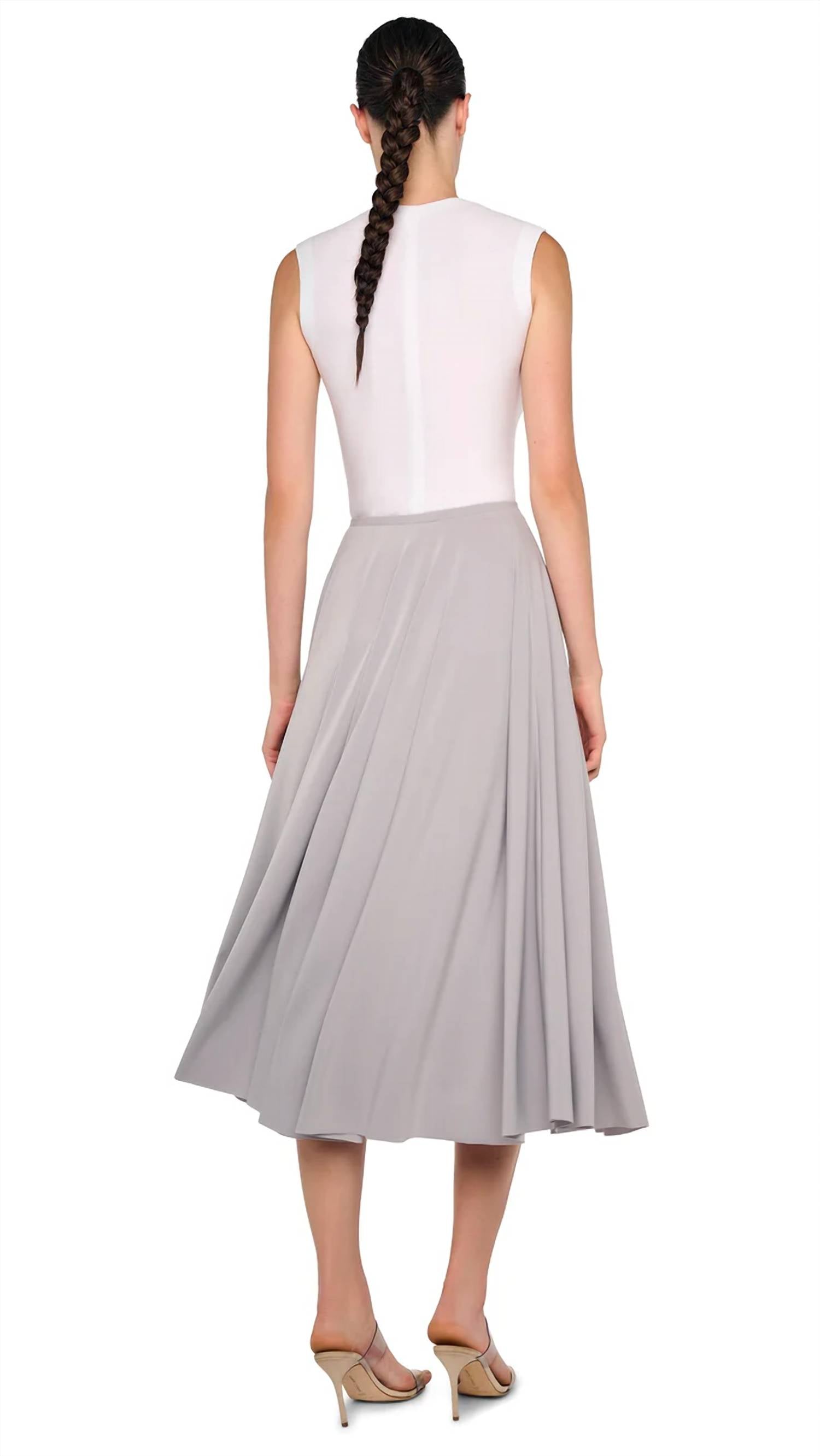 Norma Kamali - Flared Midi Skirt