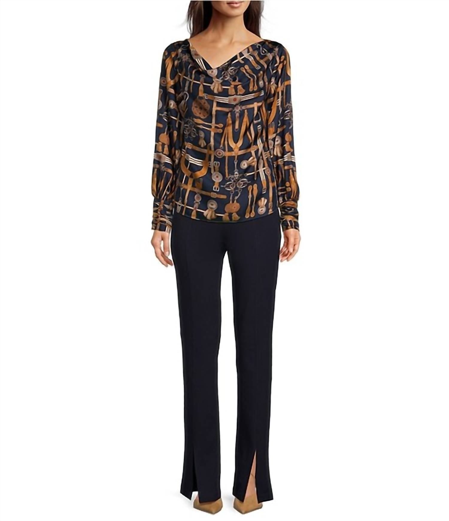 Tyler Boe - Margie Ponte Front Slit Pants