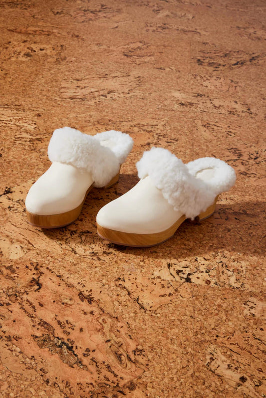 WOMEN'S PILLOW SHEARLING CLOG