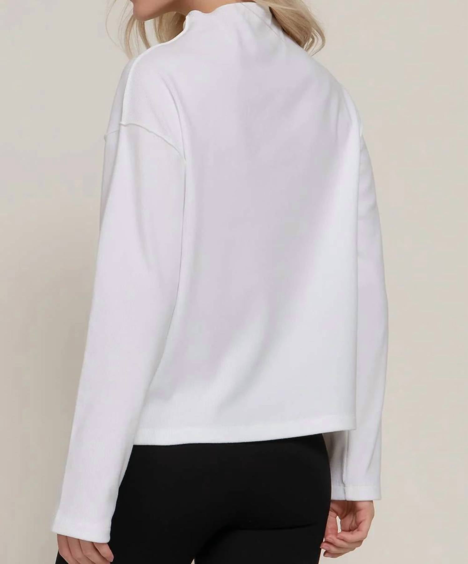Active Basic - Frontier Brushed Rib Mock Neck Western Top