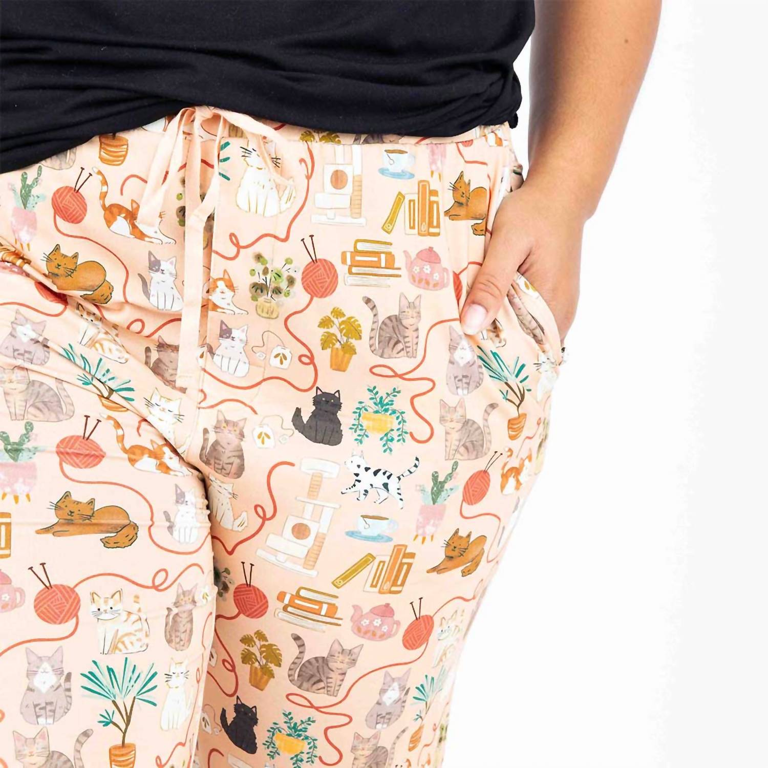 Emerson And Friends - Cats Meow Bamboo Relaxed Lounge Pajama Pants