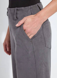 Lysse - Amina Patent Foil Vegan Suede Pant