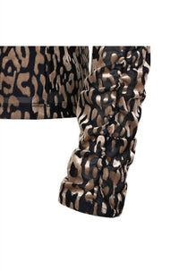 ESQUALO Gathering Leopard Top in multi - women's blouse - view 5