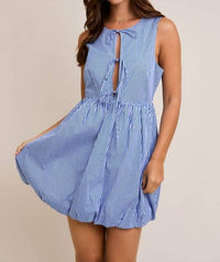 Le Lis - Gina Gingham Tie Mini Dress