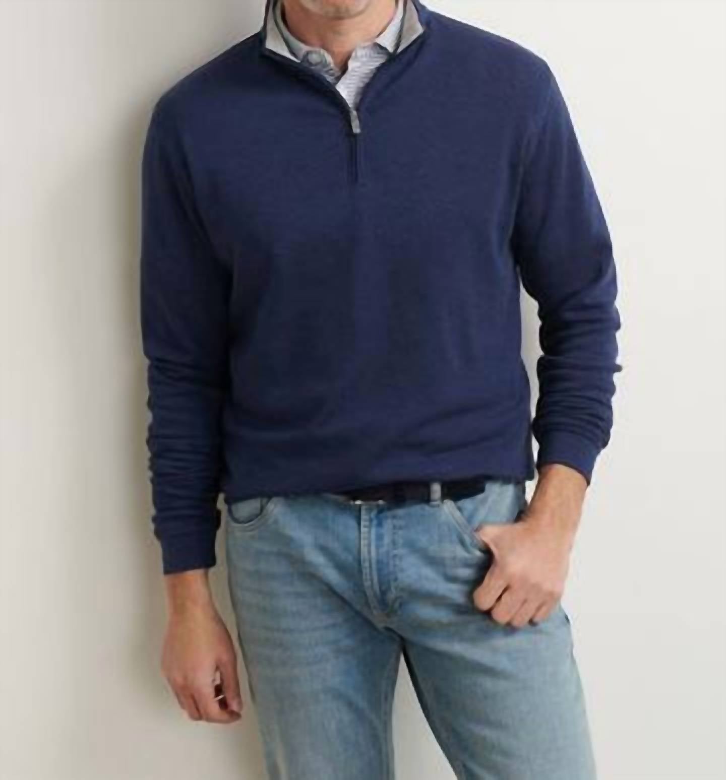 Peter Millar - Crown Comfort Pique Quarter Zip Sweater