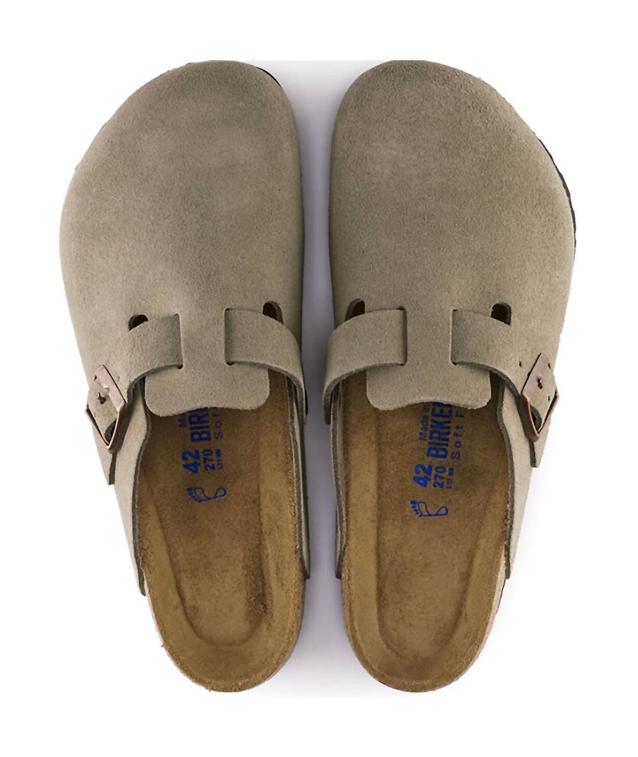 Birkenstock - Unisex Boston Soft Footbed Suede Leather Narrow Fit Clogs