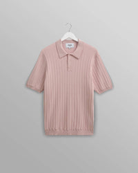 Wax London - Men's Naples Striped Knit Polo Shirt