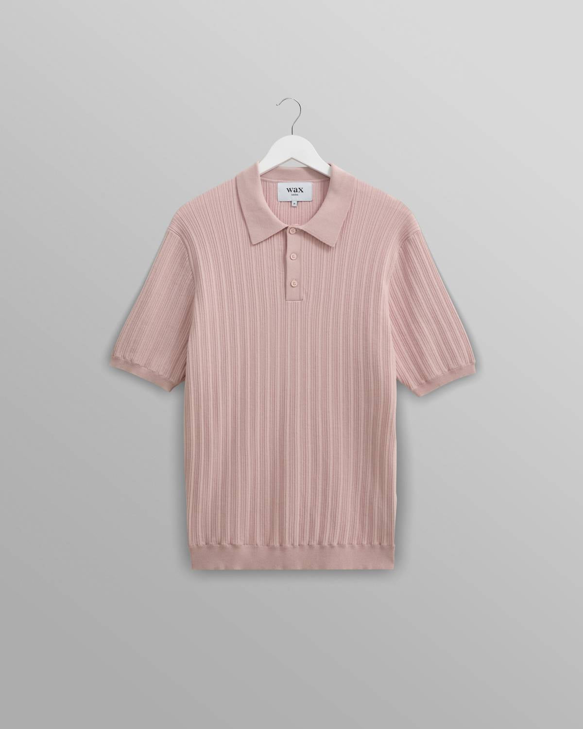 Wax London - Men's Naples Striped Knit Polo Shirt