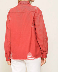 Timing - Hanging In There Denim Jacket