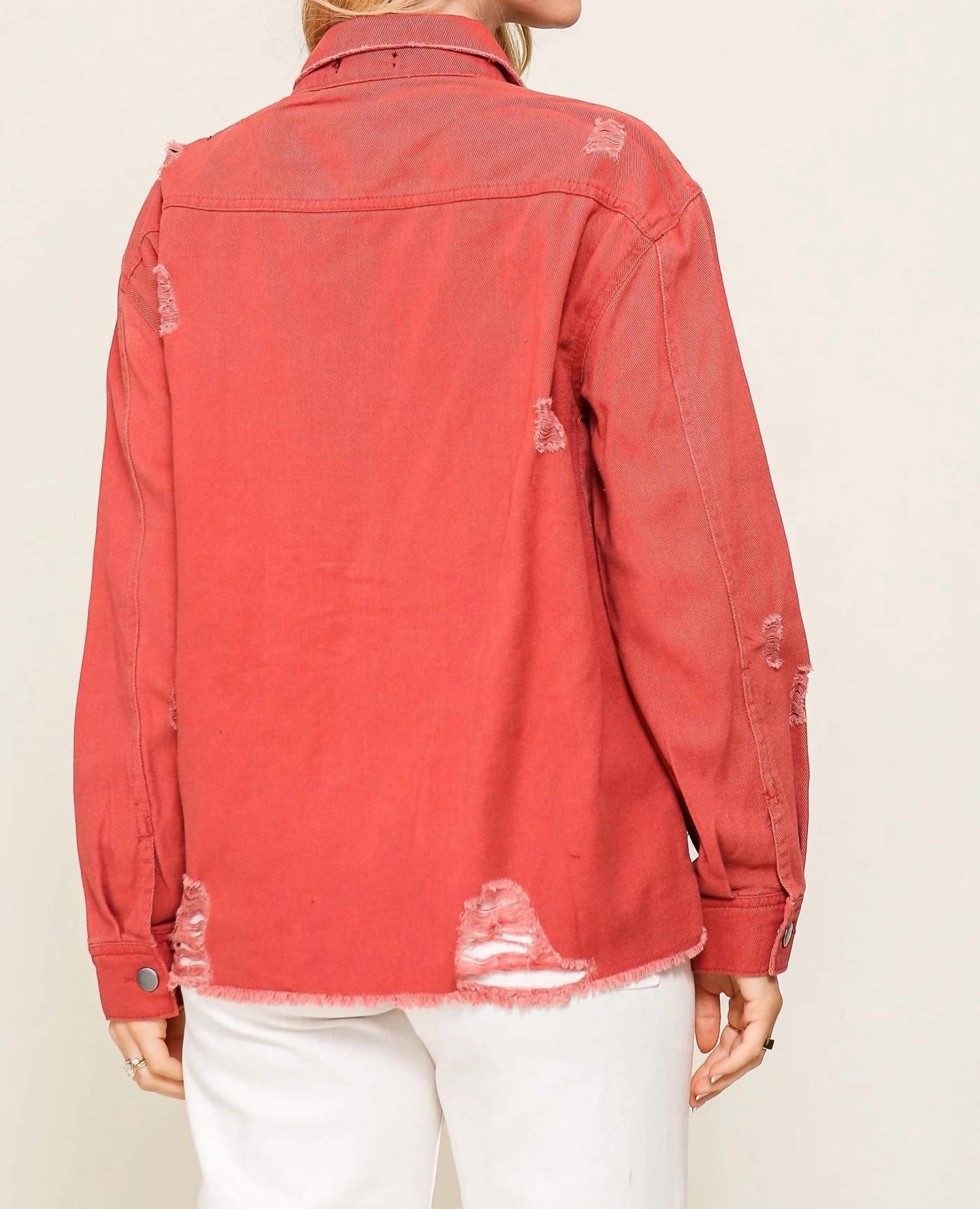 Timing - Hanging In There Denim Jacket