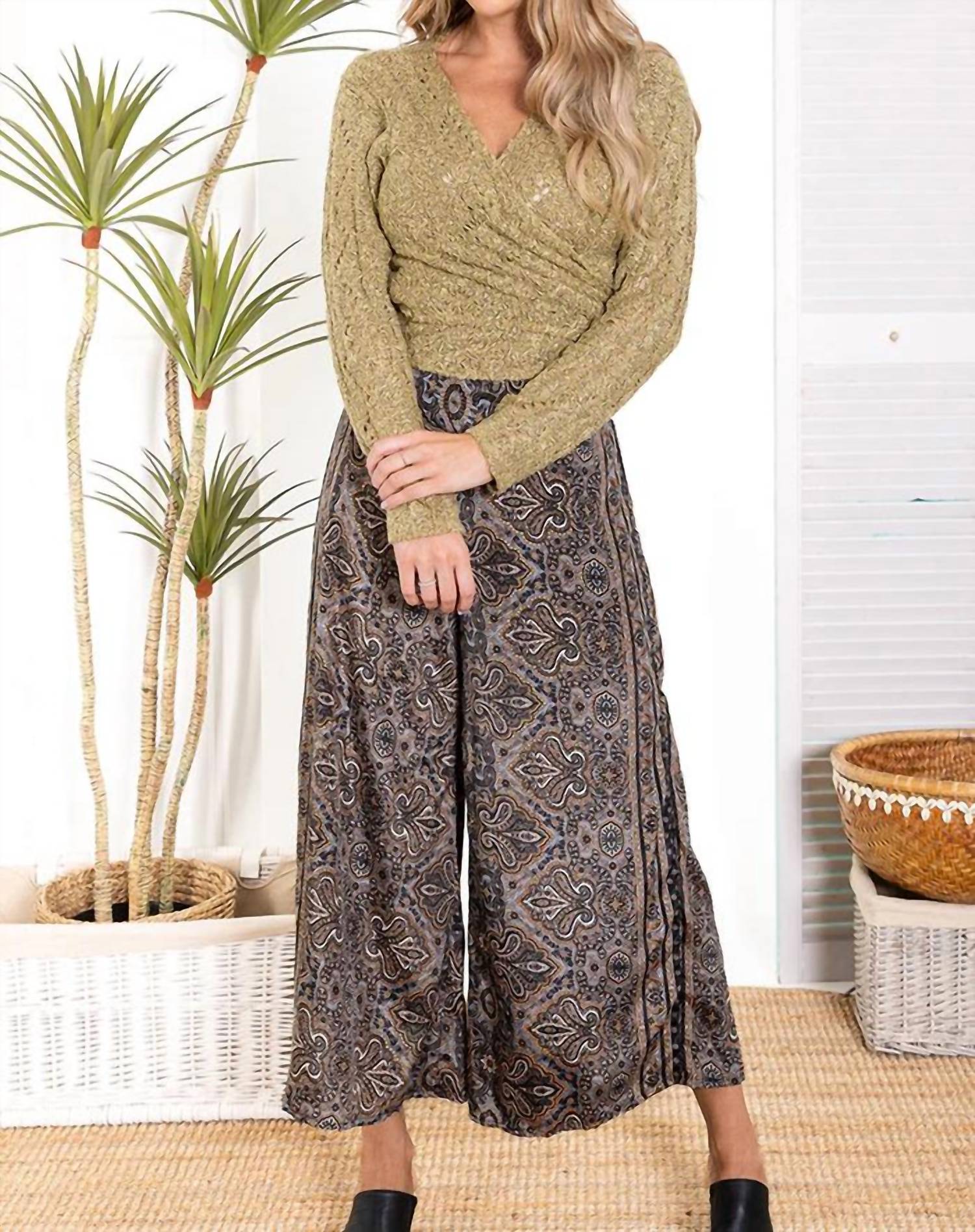 Cienna Women's Lydia Cardigan in camel - women's sweater