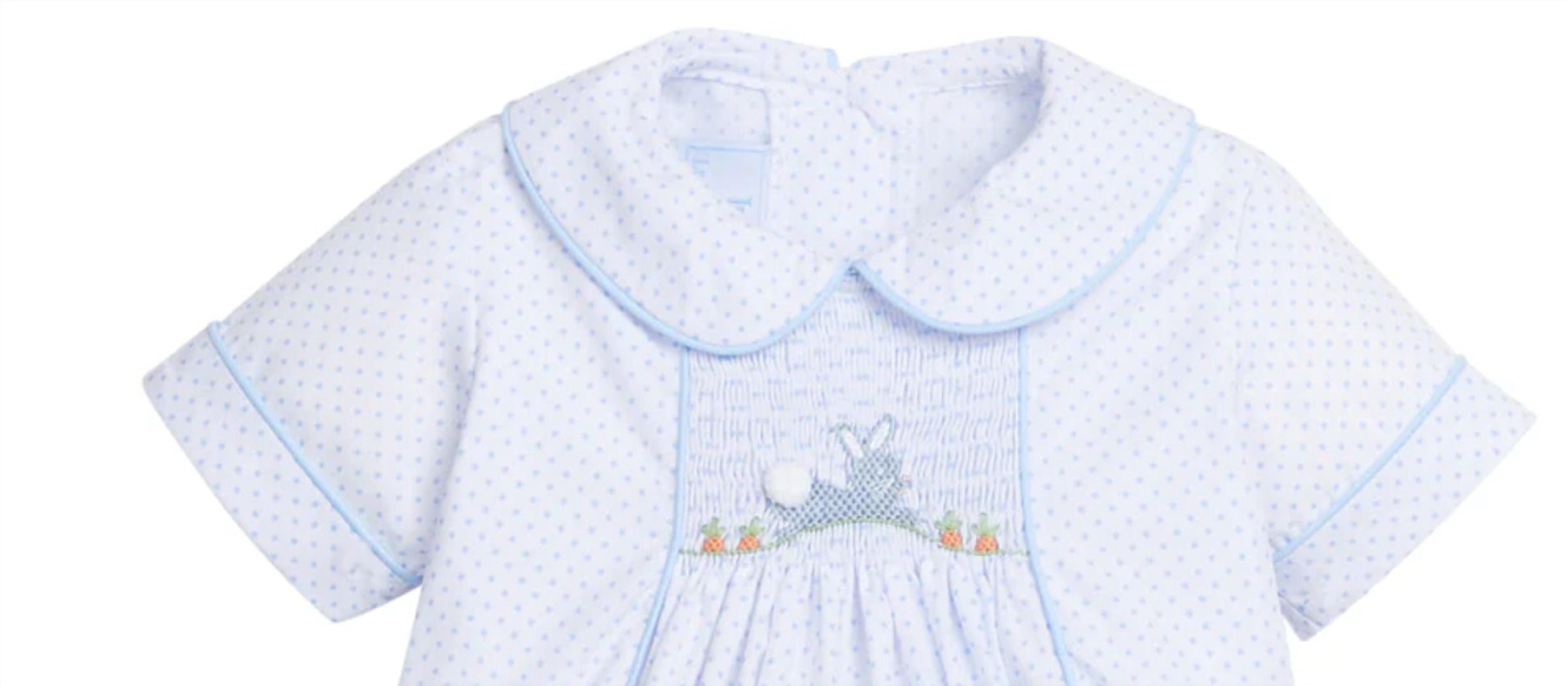 Little English - Boy's Chest Smocked Bubble Romper
