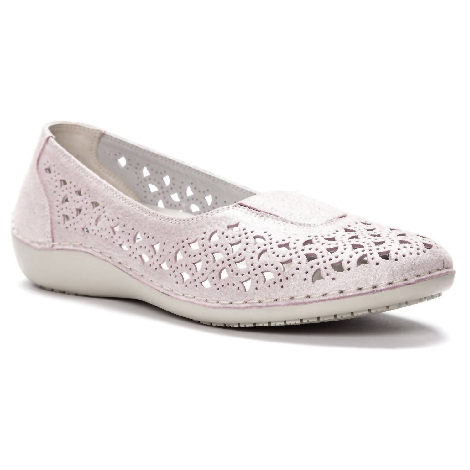 PROPET Women's Cabrini Flat in blush - women's flats