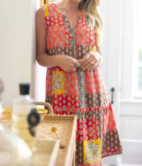 Escape By Habitat - Patchwork Paisley Dress
