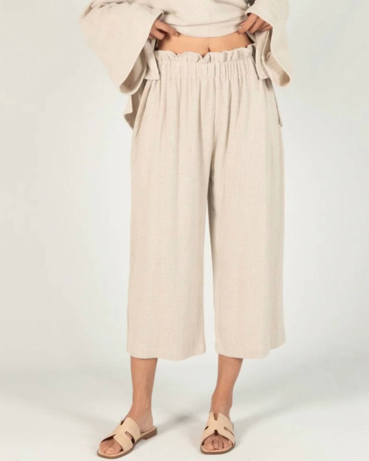 P.Cill - Linen Crop Pant