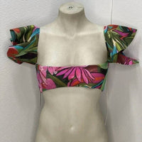 Farm Rio - Jardin De Reve Ruffle Bikini Top