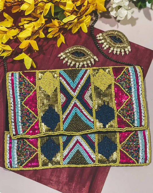 Sol’Eart - Women's Beaded Kaleidoscope Handbag