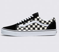Vans Unisex Old Skool Primary Check Shoe Sneakers in black white - sneaker