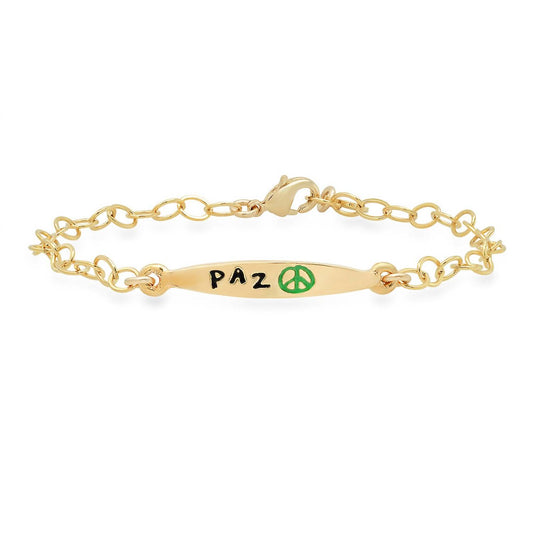 Jessica Elliot - Vermeil Colorful Words Enamel Bracelet - Paz