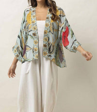 Two'S Company - Pull-on Short Kimono