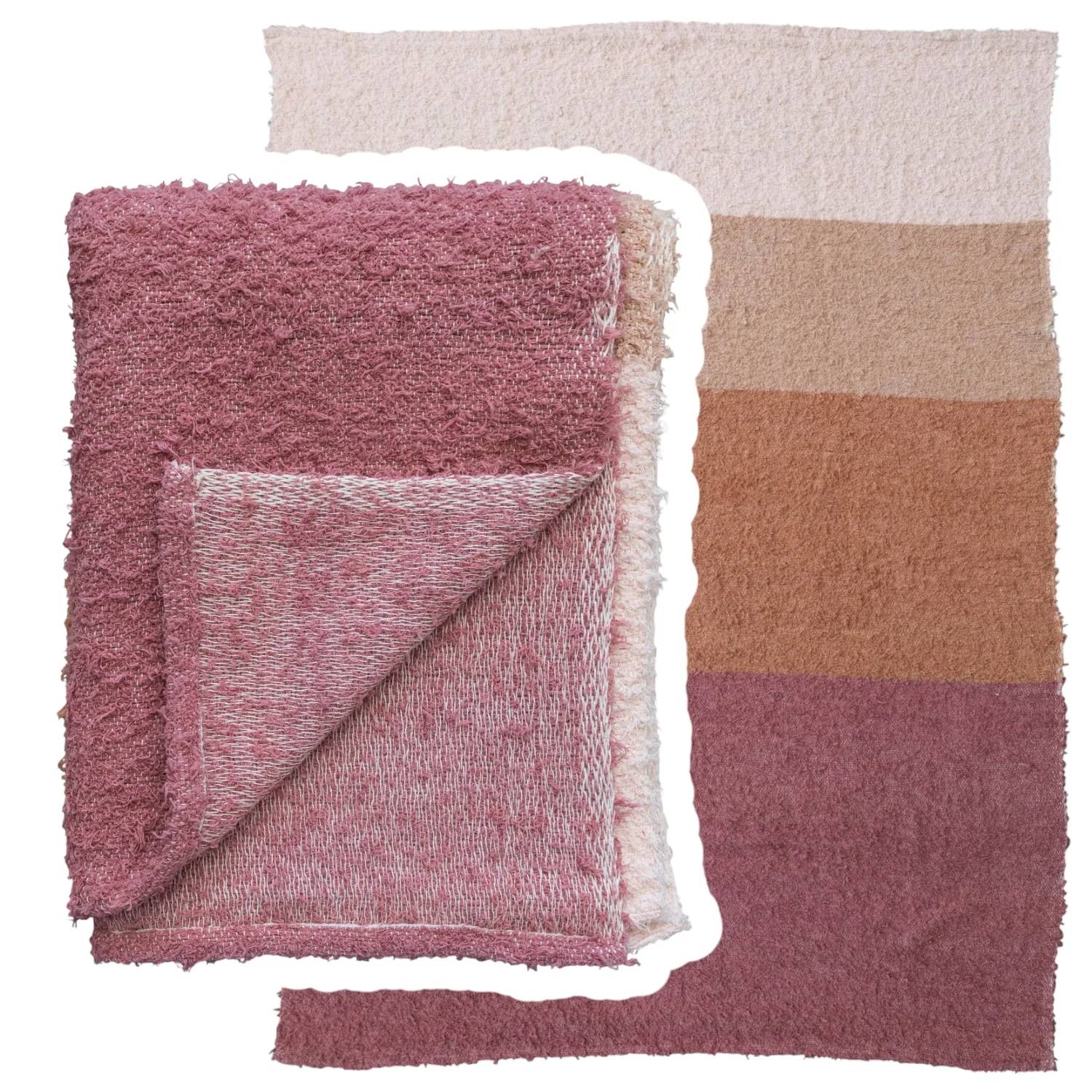 Creative Co-Op - Woven Cotton Throw with Stripes