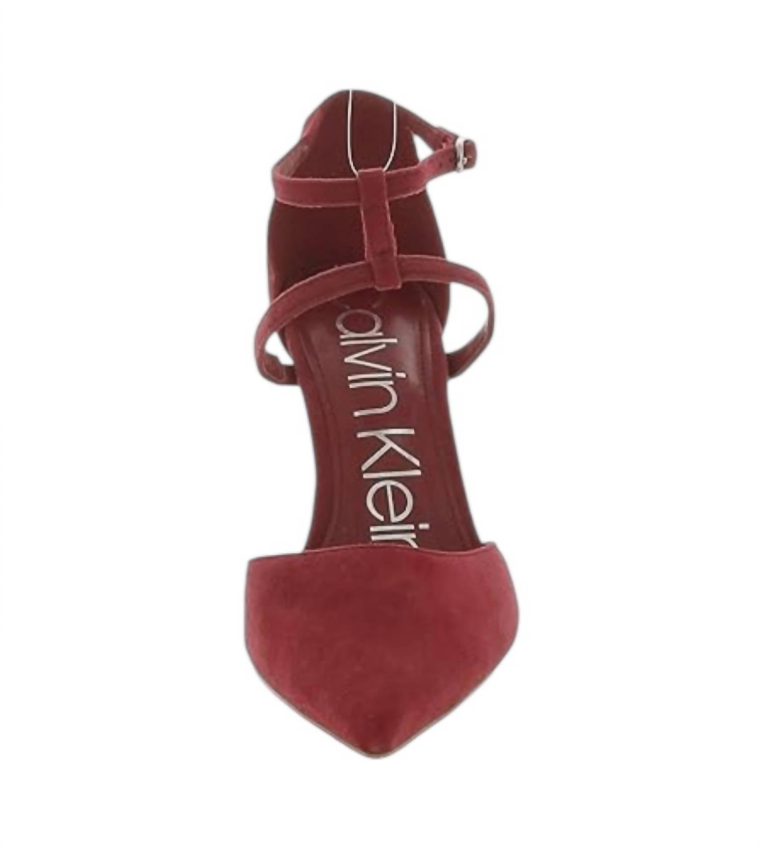 Calvin Klein - Women's Dentel Luxe Ankle Strap Pumps