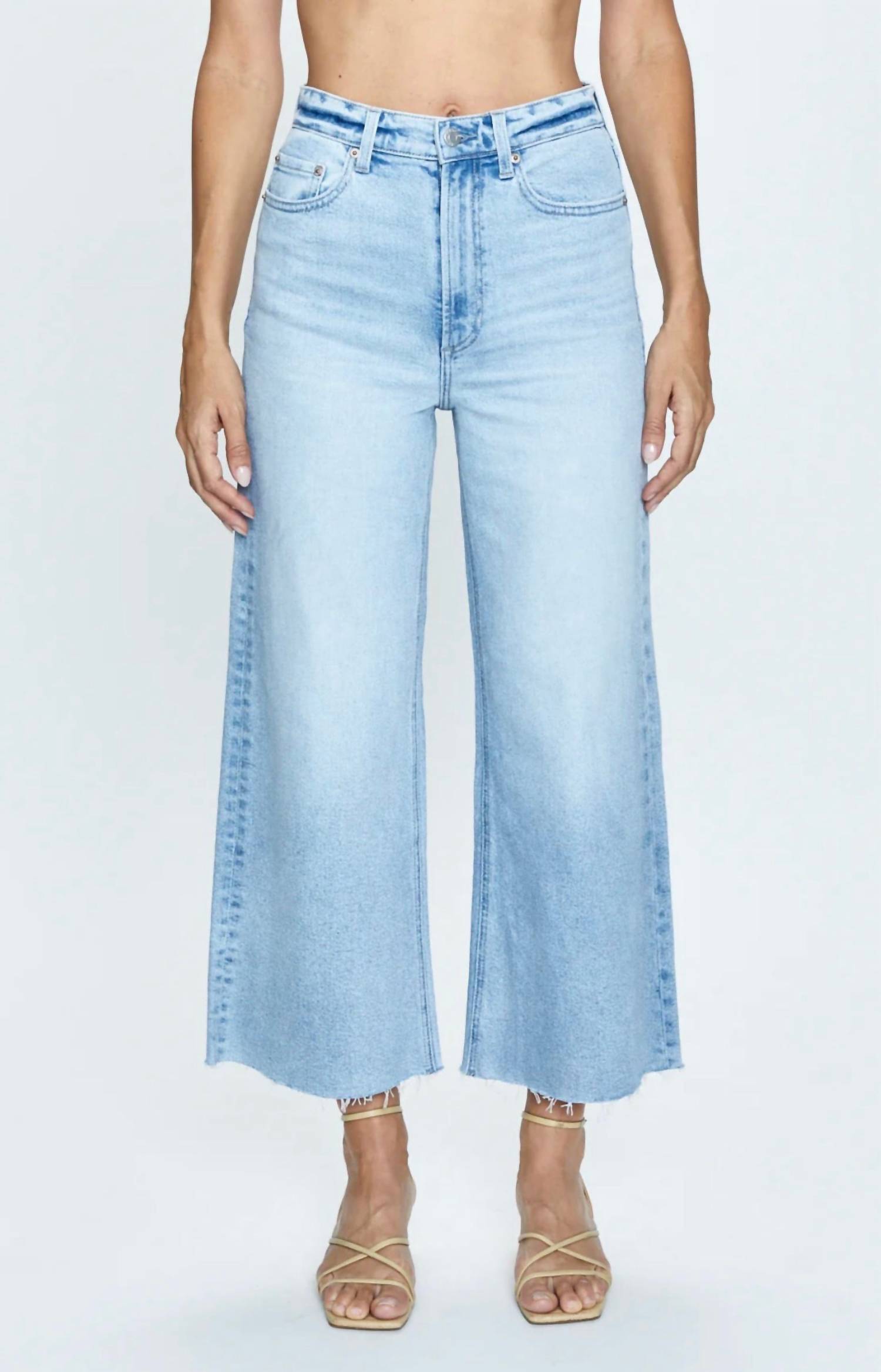 Pistola - Lana Crop High Rise Extra Wide Leg Jeans
