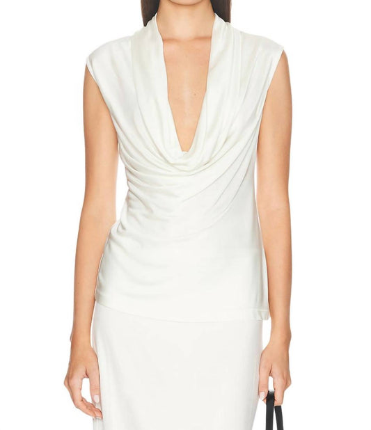 Helmut Lang - Sleeveless Cowl-Neck Top