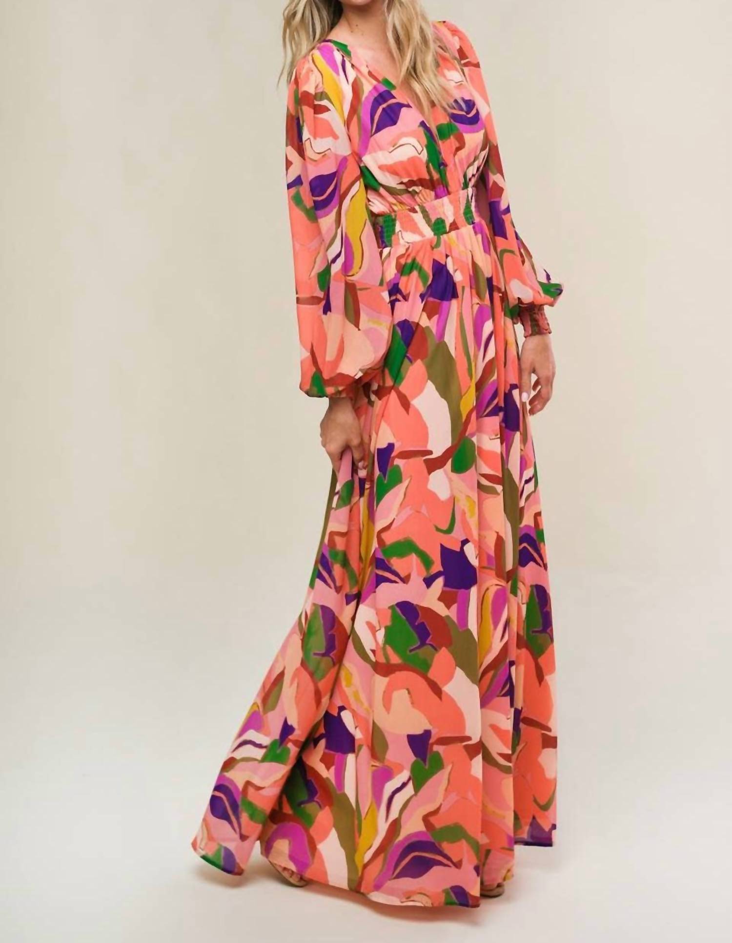Flying Tomato - Over And Over Woven Maxi Dress
