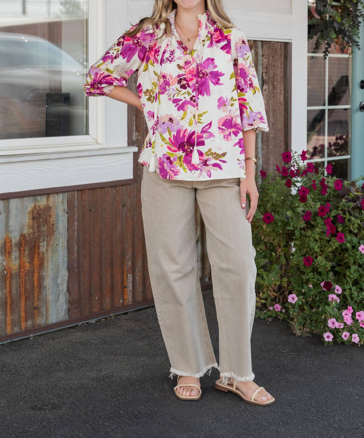 Fate - Dean Floral Blouse