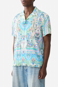 Camilla - Short Sleeve Camp Collared Shirt