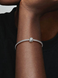 Pandora Women's Studded Clip Charm in silver - women's item - detail view