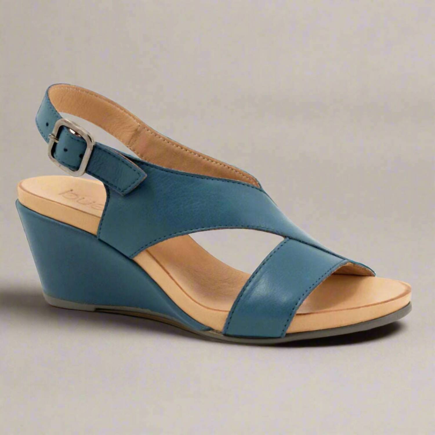 bueno Women's Ippy Wedge Sandal in blue - women's sandal