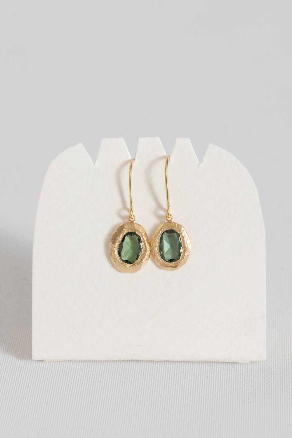 Page Sargisson - 18k Gold Bezel Hook Earrings