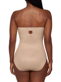 Miraclesuit Show Stopper Strapless Shaping Bodysuit in beige - women's intimate - alternate view