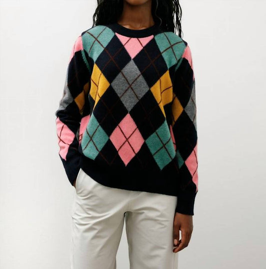 &Daughter - Ava Argyle Crewneck Pullover