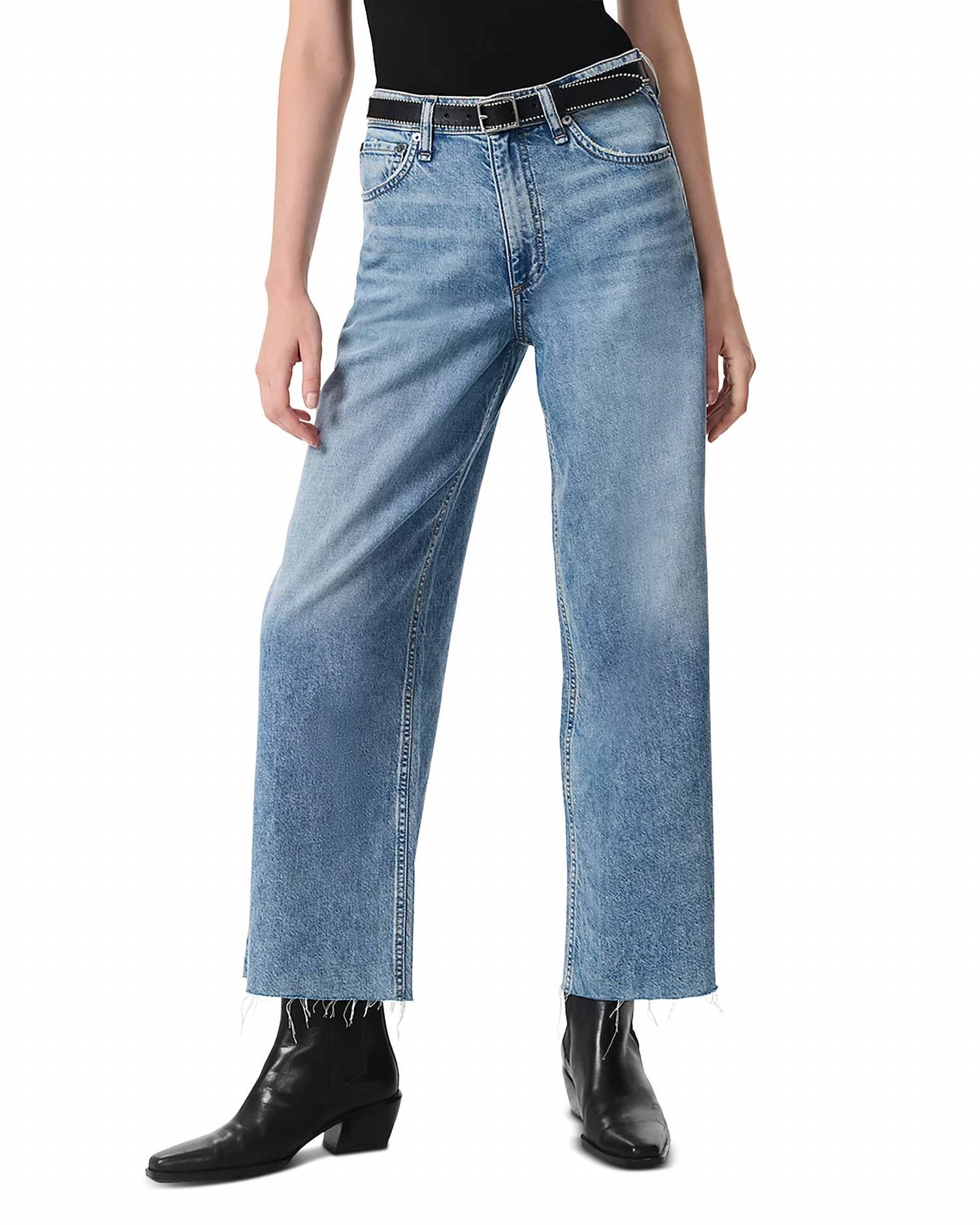 Rag & Bone - Featherweight Andi High-rise Wide Leg Jeans