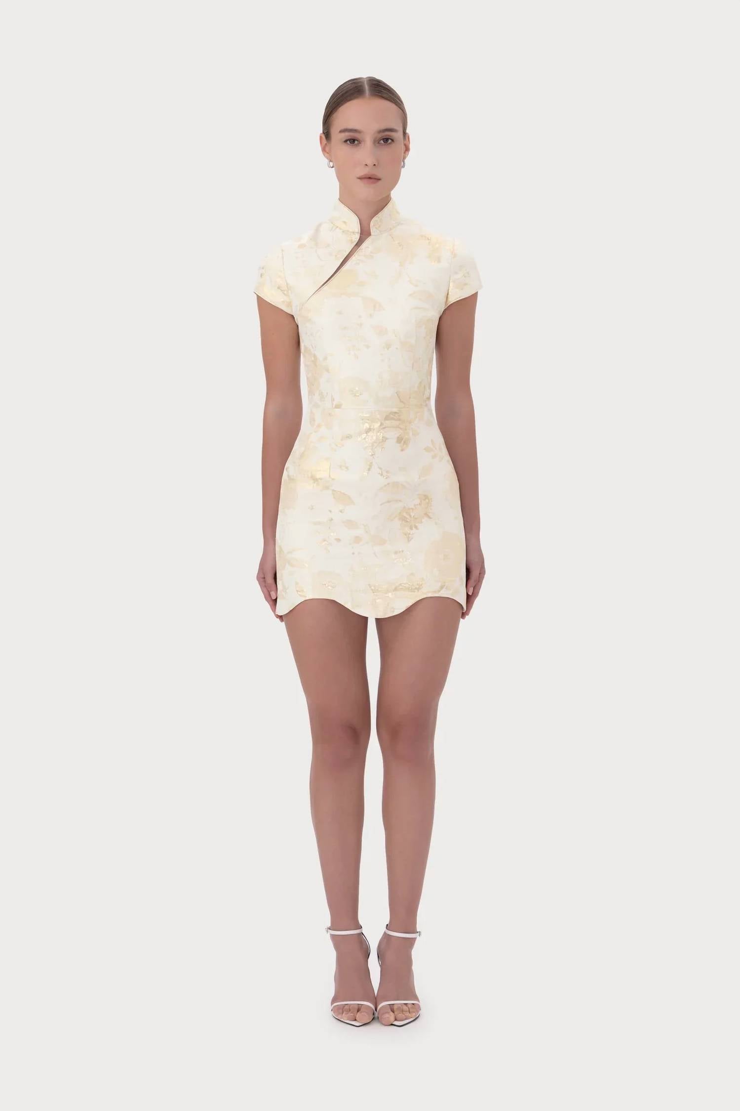 Sau Lee - Kiana Jacquard Mini Dress
