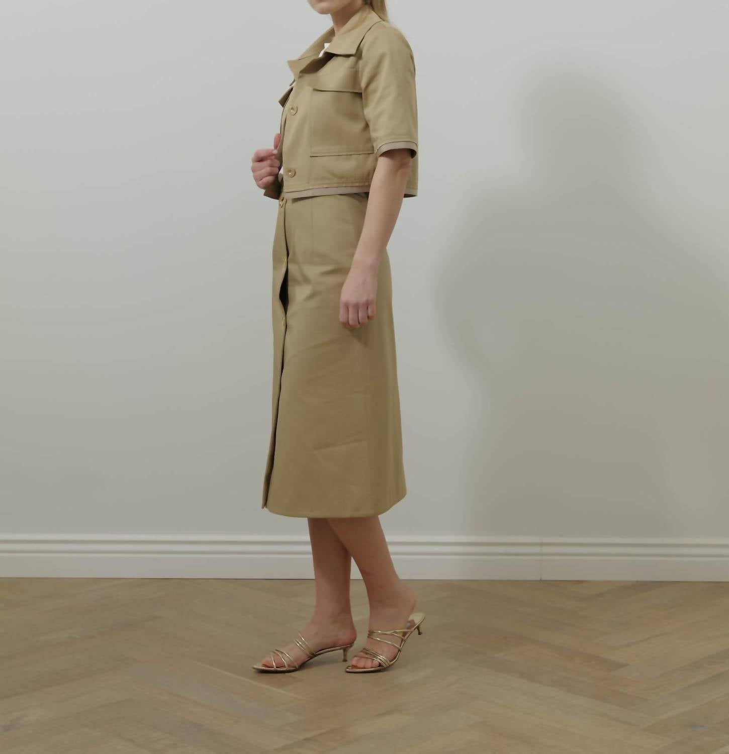 Patou - Short sleeve cropped jacket