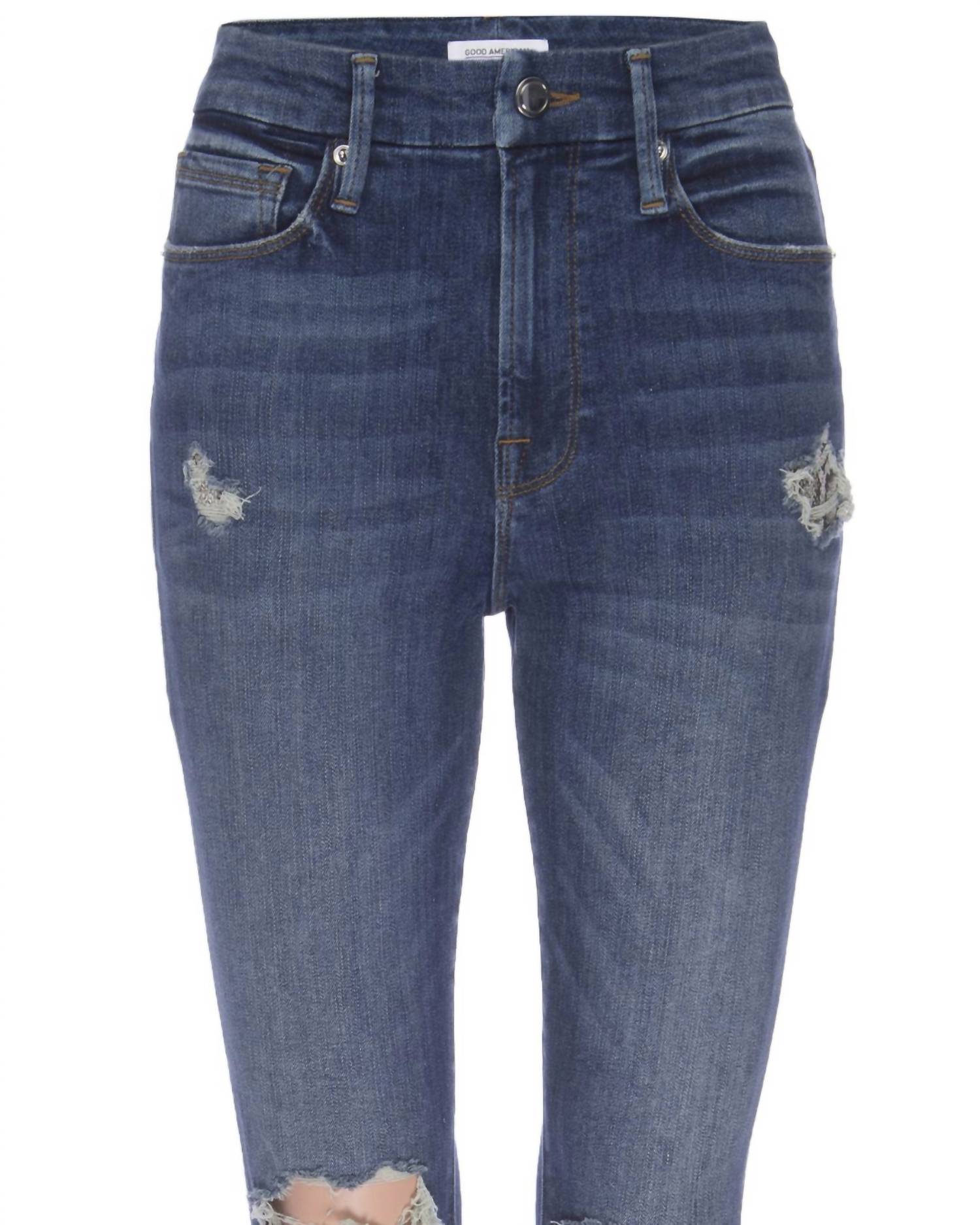 Good American - Women's Good Waist With Snake Pocket Bags Jeans