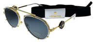 Versace - Aviator Metal Sunglasses with Grey Lens