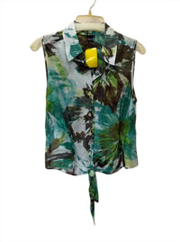 600 West - Women Tibet Tie-Front Sleeveless Blouse