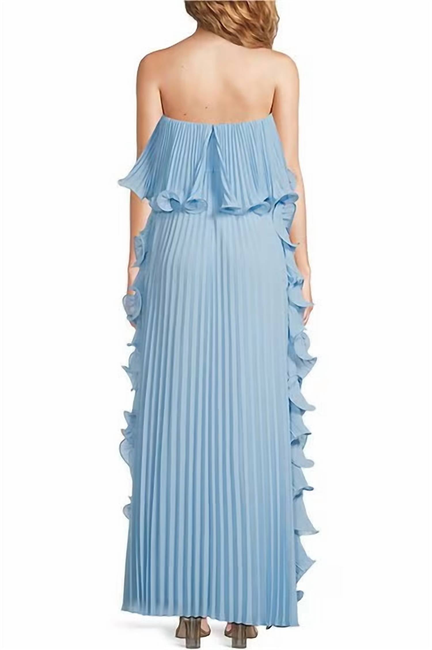 Badgley Mischka - Women's Concealed Zip Hook Shift Gown Silhouette Dress
