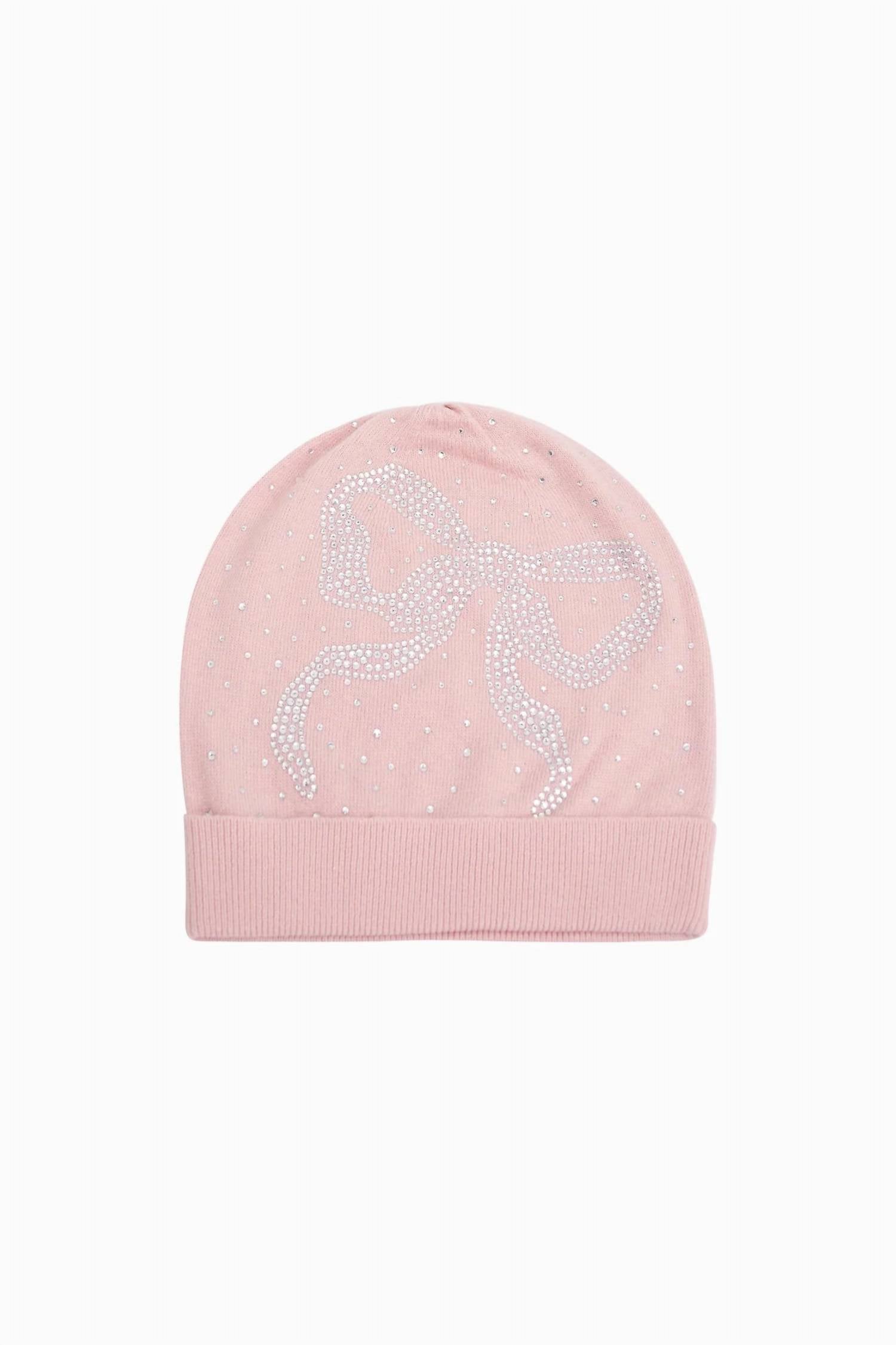 Loveshackfancy - Women's Yzabelle Rhinestone Bow Beanie
