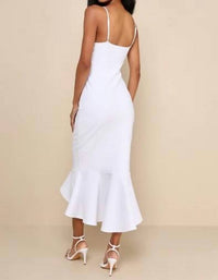 Lulus - Stun Like Me Bodycon Trumpet Hem Midi Dress