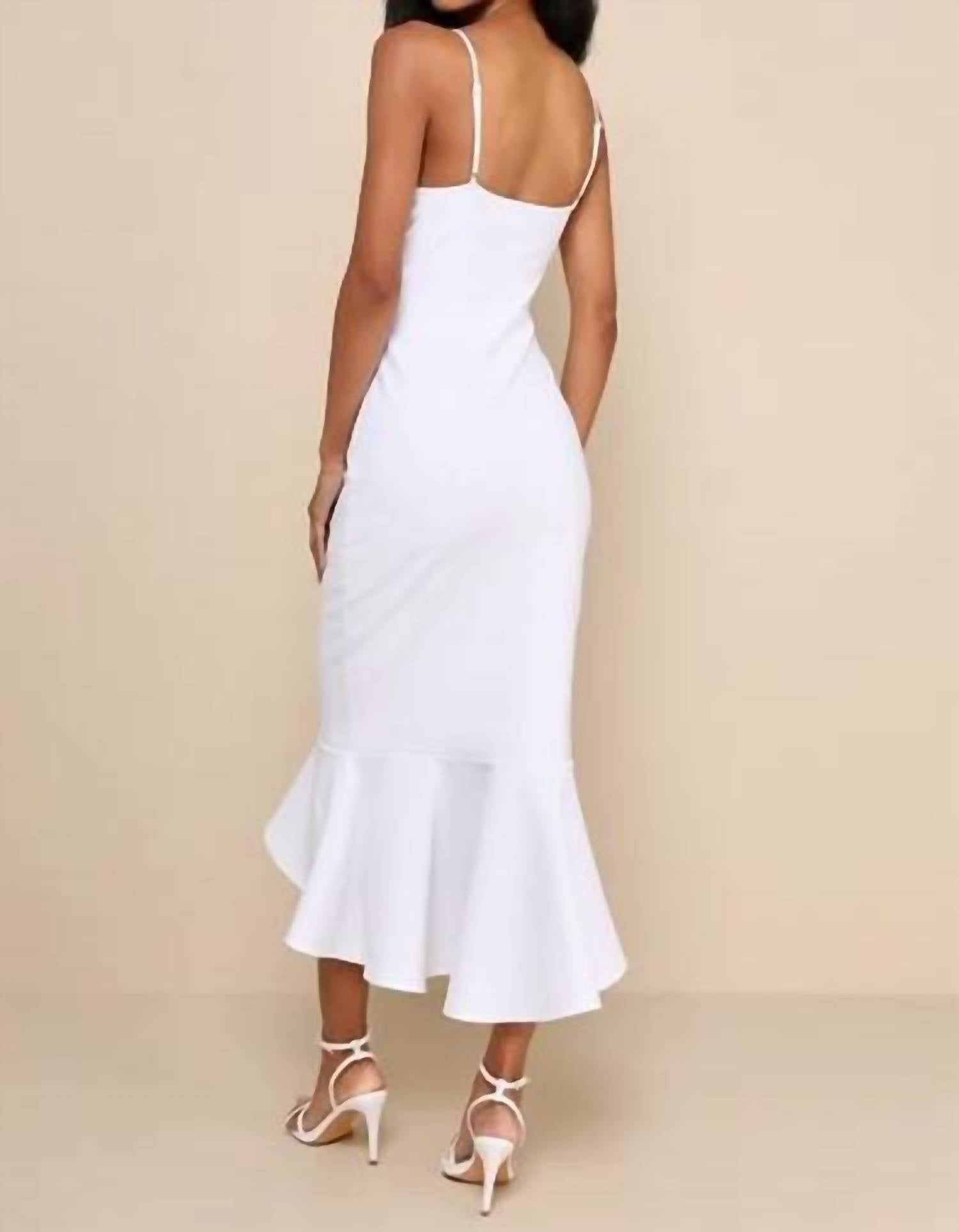 Lulus - Stun Like Me Bodycon Trumpet Hem Midi Dress