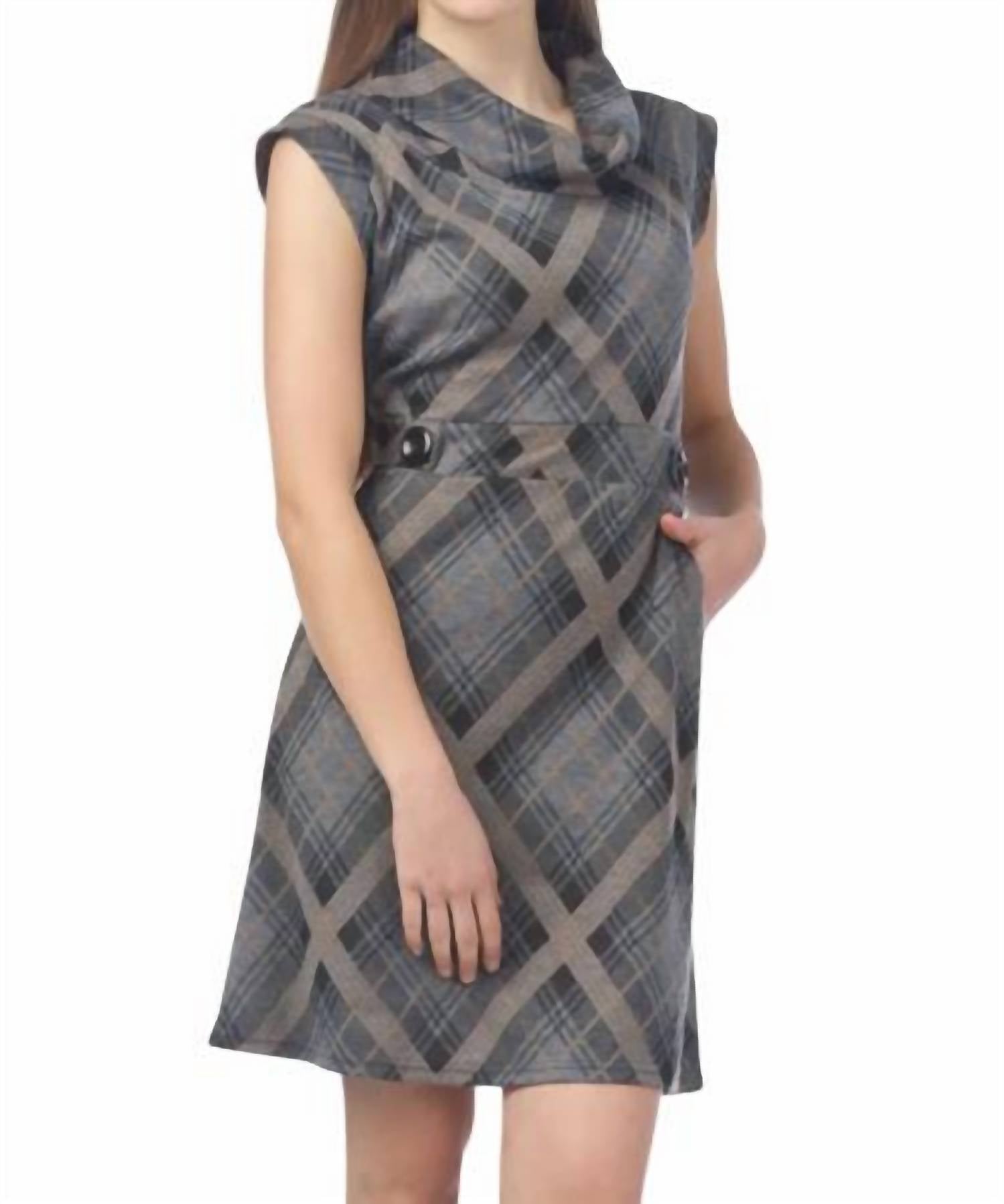 Papillon - Plaid Sweater Dress
