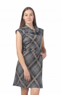 Papillon - Plaid Sweater Dress