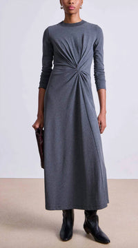 Apiece Apart - Long Sleeve Volta Twist Dress